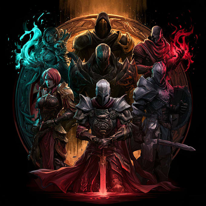 do a fantasy game logo