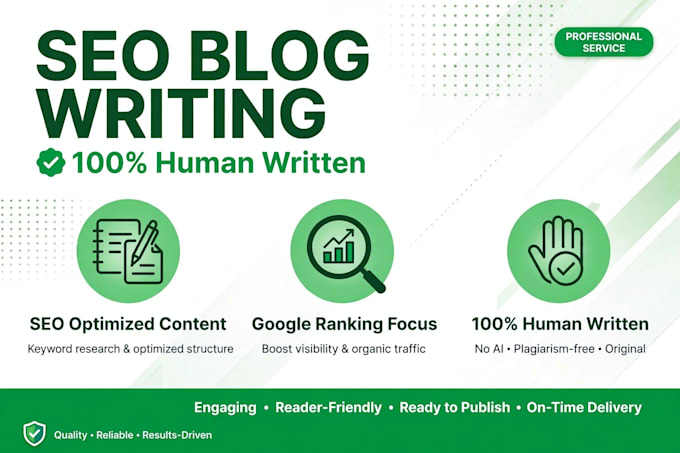 write SEO blog articles and website content