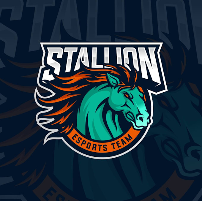 do specially elegant horse logo design