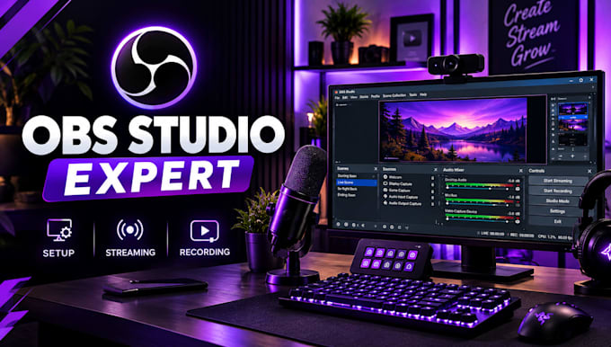 set up obs studio for whatnot streaming and dual PC setup