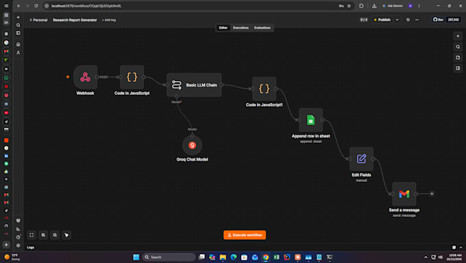 build n8n or makecom ai automation workflows