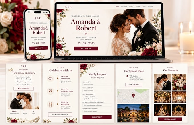 create a professional shopify wedding website with custom theme design