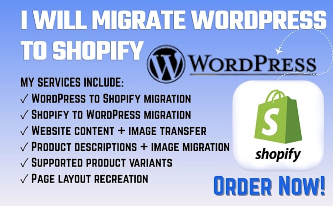 migrate wordpress to shopify to wordpress website migration convert wordpress