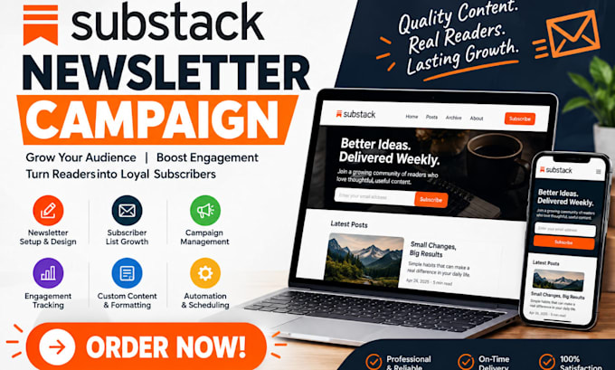 set up and manage substack newsletter campaigns