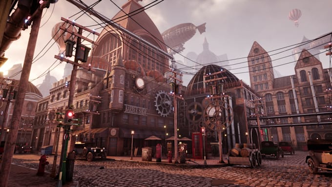 create stylize 3d game environment, game map and level design