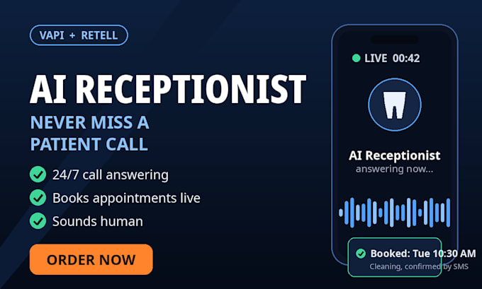 build ai receptionist for dental clinic vapi retell appointment setter