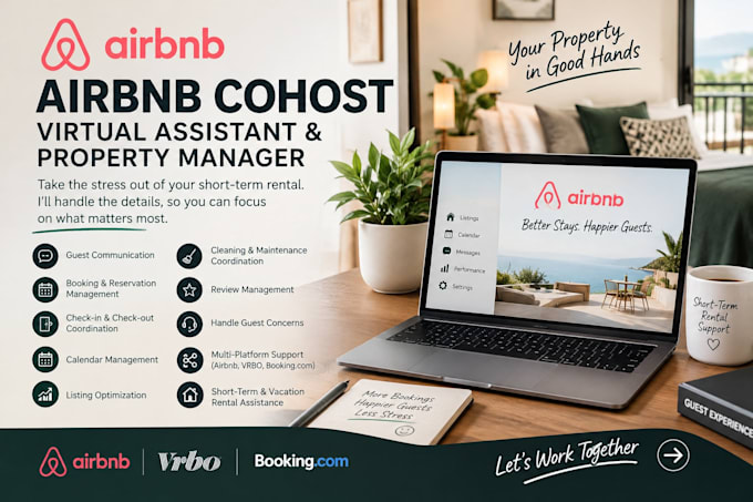 be your airbnb cohost virtual assistant and property manager