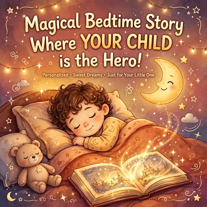 write a personalized  bedtime story starring your child
