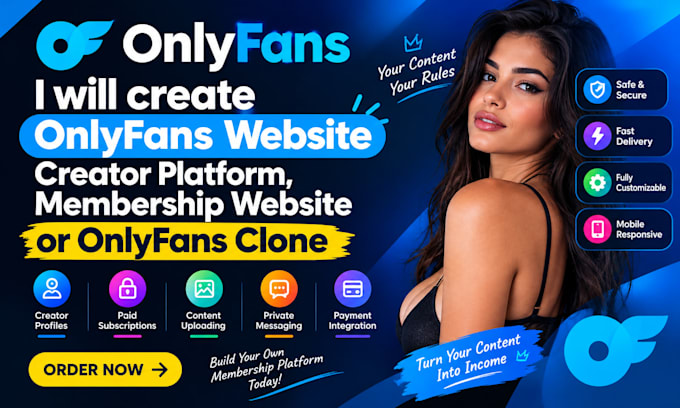 create onlyfans website creator platform membership website or onlyfans clone