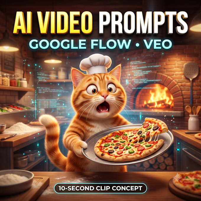 write professional ai video prompts for google flow and veo