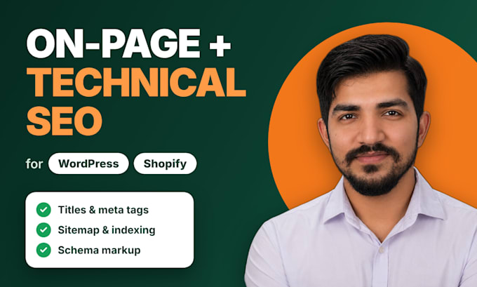 do onpage SEO and technical optimization for wordpress and shopify