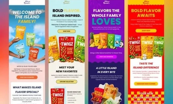 design a klaviyo welcome email template