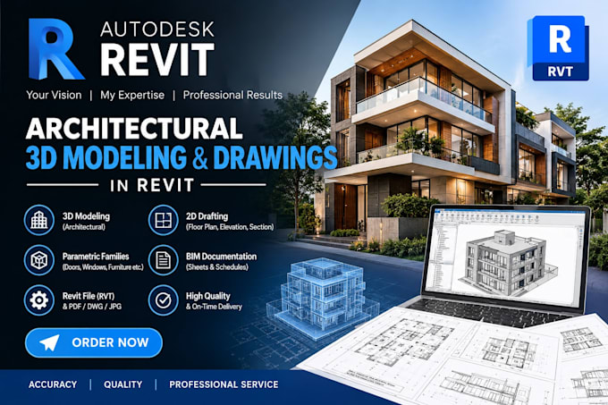 create revit bim modeling and architectural drawings
