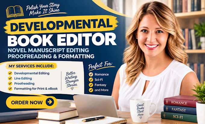 developmental book editor novel manuscript editing proofreading and formatting