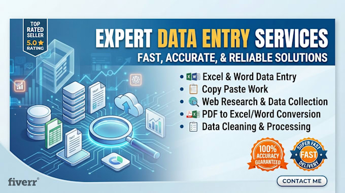do professional data entry, web research, and copy paste work