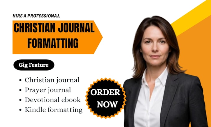 do professionally format christian journals, prayer journals, and devotional