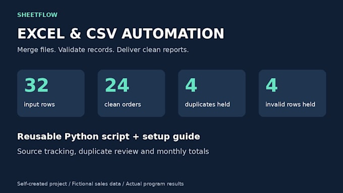 automate excel and csv tasks with python scripts