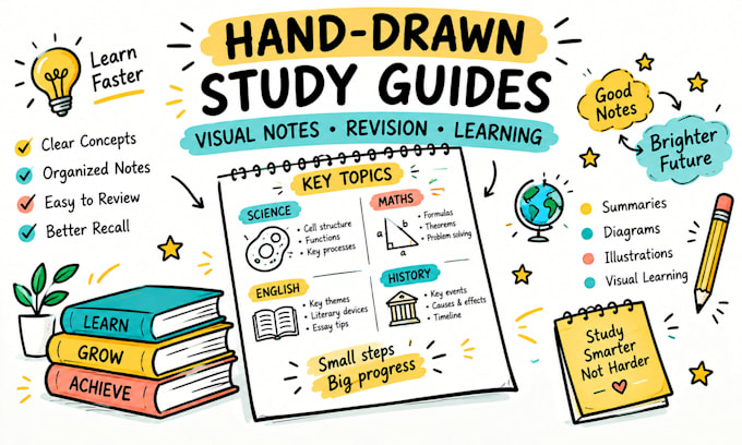 create hand drawn book summary sketchnotes and visual notes