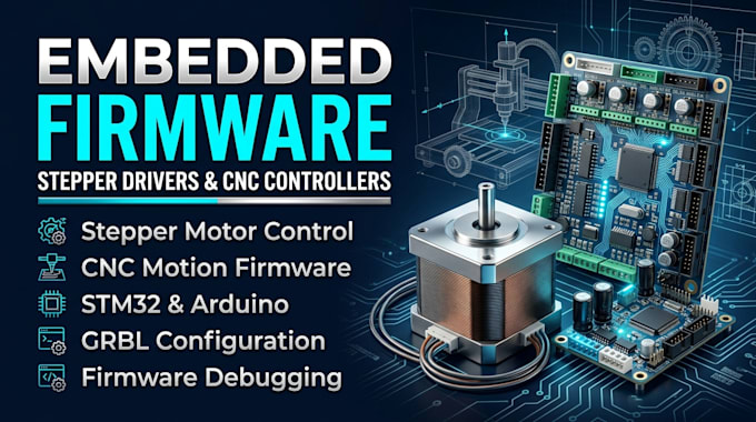design embedded firmware for stepper drivers and cnc controllers