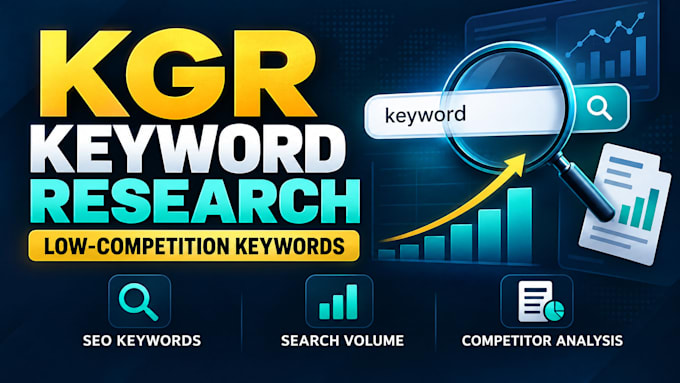 do kgr research for low competition seo keywords