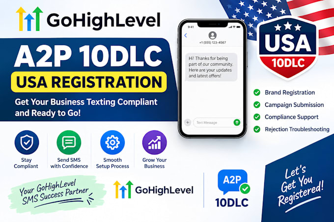 help with gohighlevel a2p 10dlc USA registration
