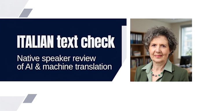 check your ai or machine translated italian text for errors