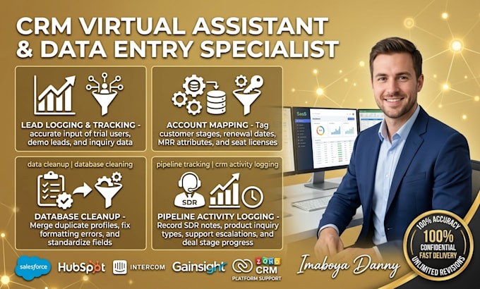 do saas crm data entry tech lead generation logging and database cleaning