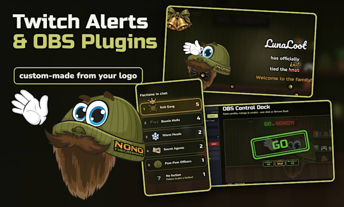 create custom animated twitch alerts and stream features from your idea
