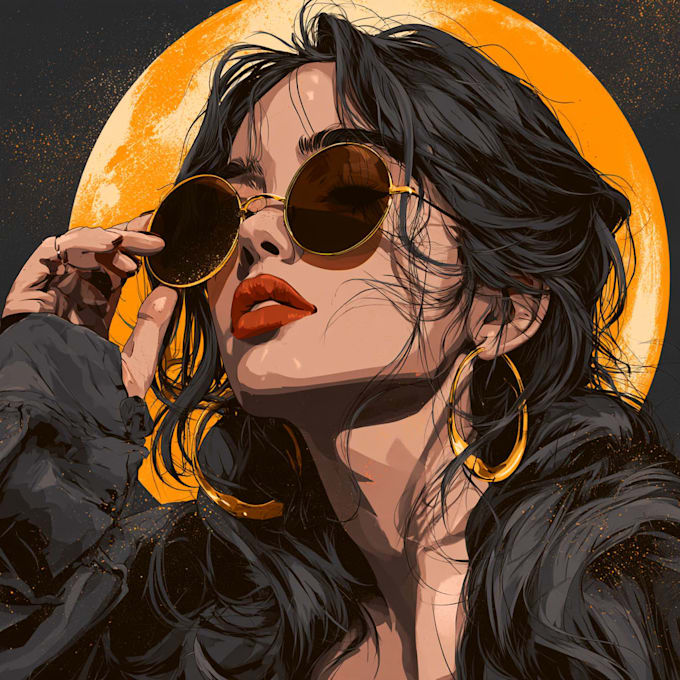 create detailed illustration for your merch
