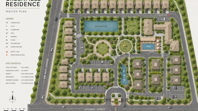 create real estate plot subdivision and land development plans