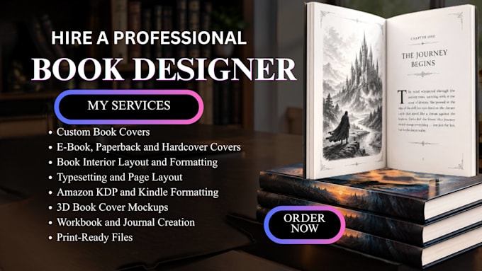 design interior book layout, do book formatting with cover, amazon kindle