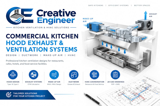 design commercial kitchen hood exhaust and ventilation systems