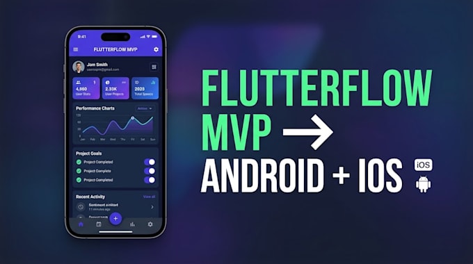 flutterflow mvp mobile app android ios firebase no code startup