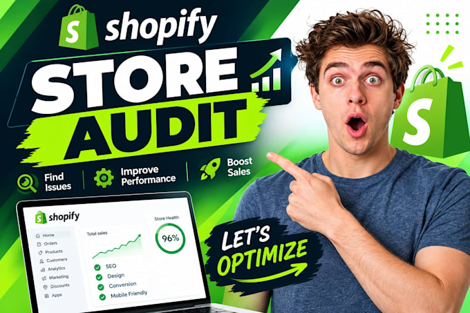 do shopify store audit, SEO and conversion rate optimization