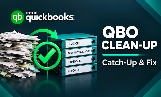 do quickbooks online cleanup and  catchup bookkeeping