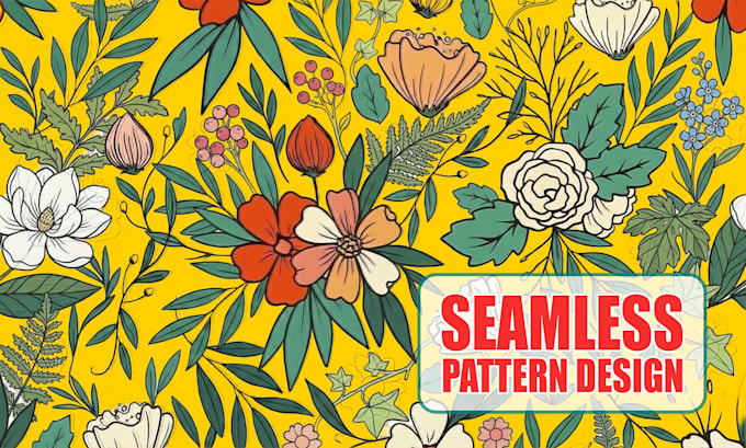 design seamless floral pattern and textile pattern design