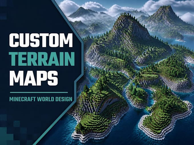 create custom minecraft terrain maps and worldpainter worlds