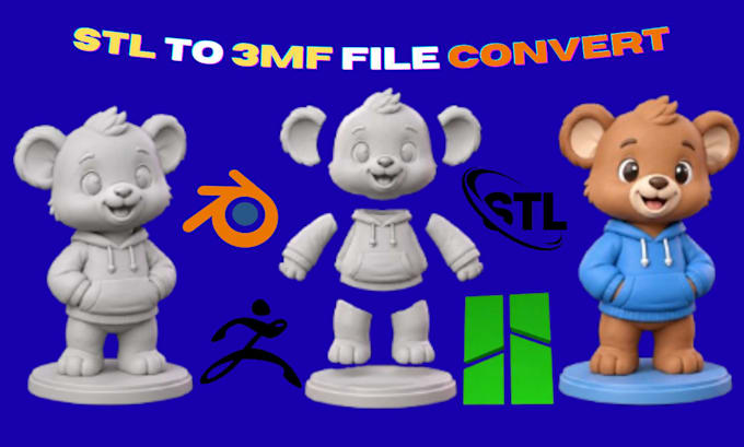 convert stl to 3mf for multicolor 3d printing in bambu studio