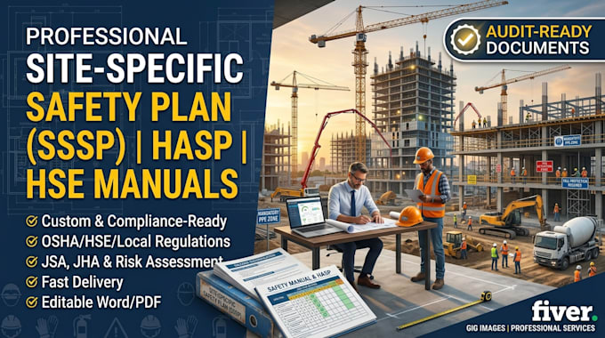 prepare site specific safety plan, safety manual, sssp,hasp