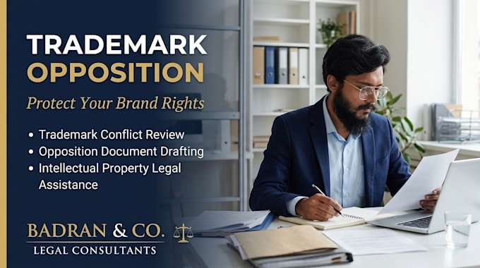 provide trademark opposition and legal representation services