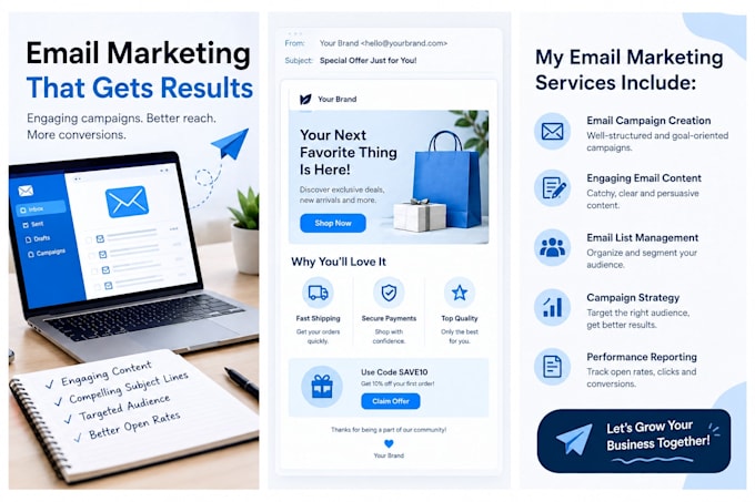 create email campaigns and write engaging emails