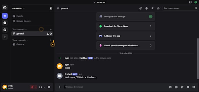 create a custom discord bot using python