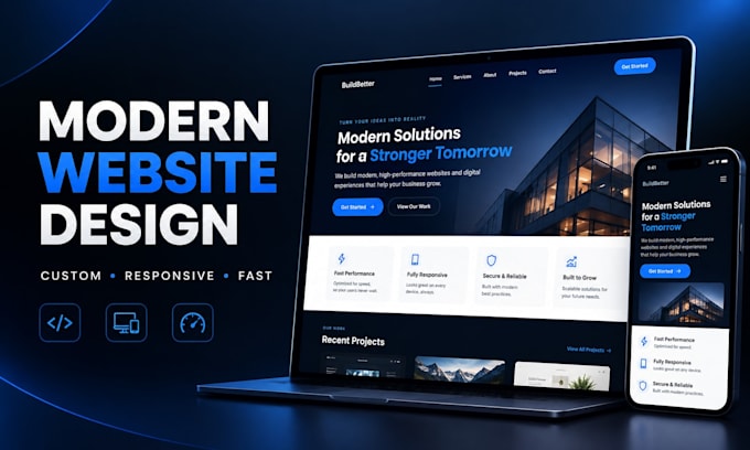 build a modern responsive website using google ai studio