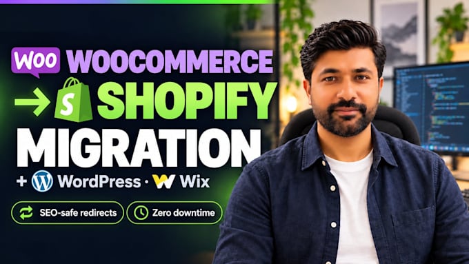 migrate woocommerce, wordpress or wix to shopify