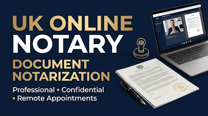 provide UK online notary and document notarization services