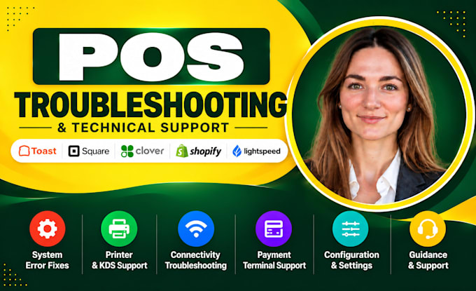 do pos troubleshooting technical support and system error fixes