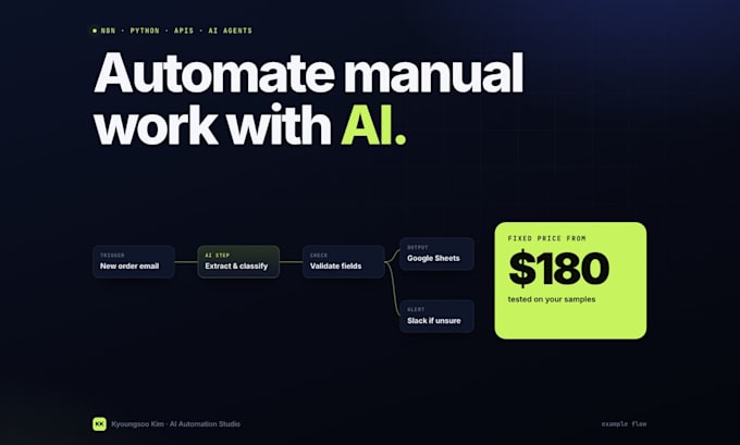 build an ai agent or n8n workflow automation tested on your real data