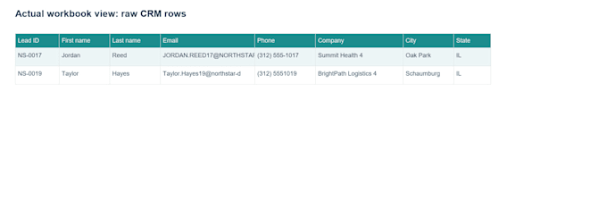 clean and organize your excel data