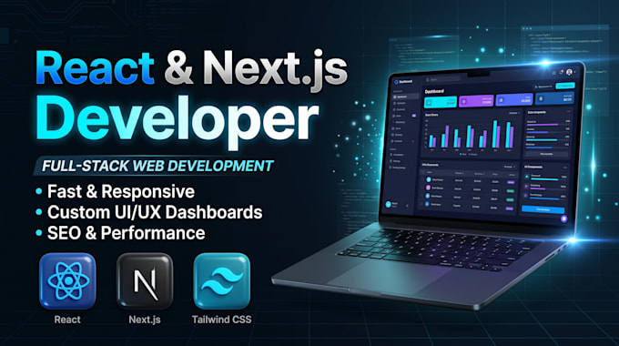 build a modern react and next js web application