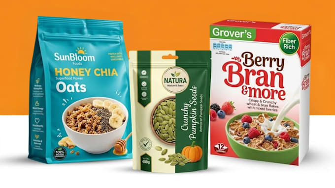 pouch design, packaging pouch label design and ai packaging into print ready